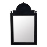 Jess Wood Black Vertical Mirror-Wall Mirrors-Noir-LOOMLAN