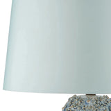 Jessamine Blue Ceramic Floral Table Lamp-Table Lamps-Currey & Co-LOOMLAN