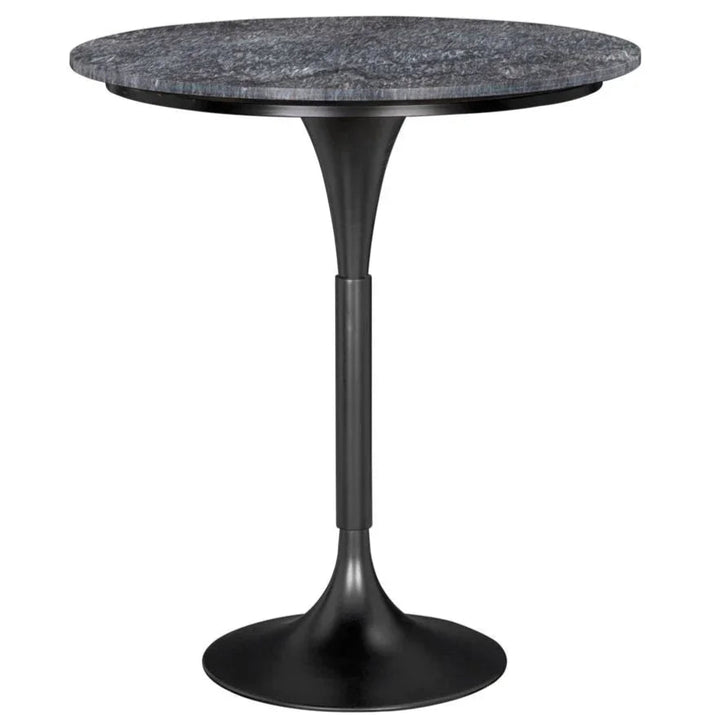 Jman Industrial Steel Base Round Bar Table - LOOMLAN - Noir - Bar Tables