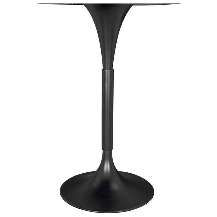 Jman Industrial Steel Base Round Bar Table - LOOMLAN - Noir - Bar Tables