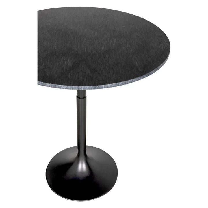Jman Industrial Steel Base Round Bar Table - LOOMLAN - Noir - Bar Tables