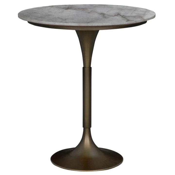 Jman Industrial Steel Base Round Bar Table - LOOMLAN - Noir - Bar Tables
