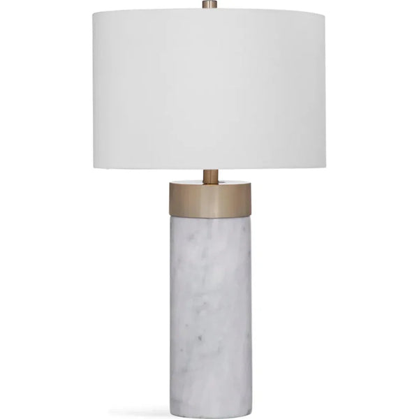 Jocelyn Marble White Table Lamp - LOOMLAN - Bassett Mirror - Table Lamps