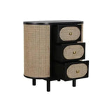 Joelle Sustainable Wooden Oval Side Table-Nightstands-Artesia-LOOMLAN