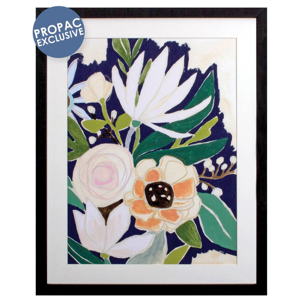 Joie De Vivre Blue Framed Wall Art