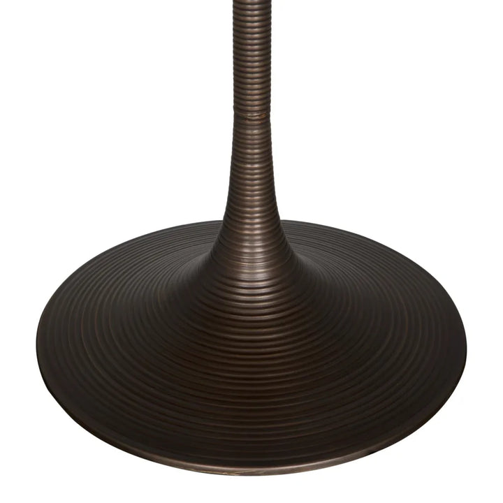 Joni Industrial Steel Base Round Bar Table - LOOMLAN - Noir - Bar Tables