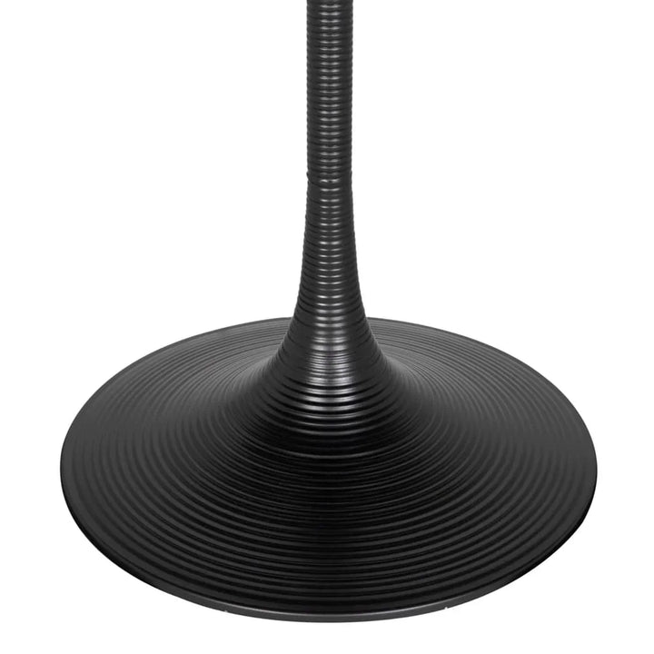 Joni Industrial Steel Base Round Bar Table - LOOMLAN - Noir - Bar Tables