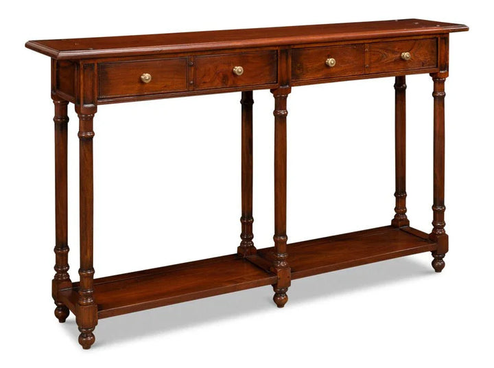 Josephson Wooden Rectangular Console Table - LOOMLAN - Sarreid - Console Tables