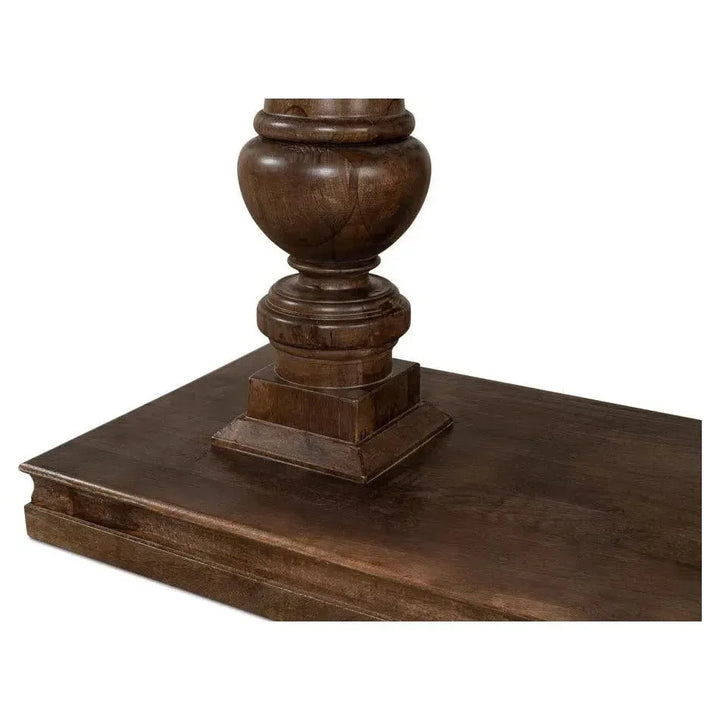 Joshua Console Table Drawers Walnut Wood - LOOMLAN - Sarreid - Console Tables