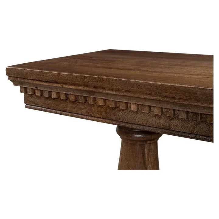 Joshua Console Table Drawers Walnut Wood - LOOMLAN - Sarreid - Console Tables