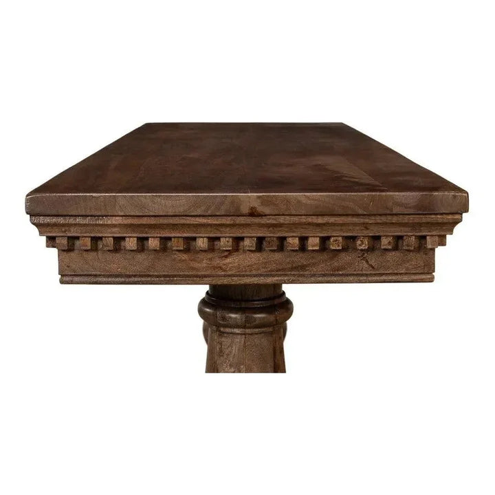 Joshua Console Table Drawers Walnut Wood - LOOMLAN - Sarreid - Console Tables