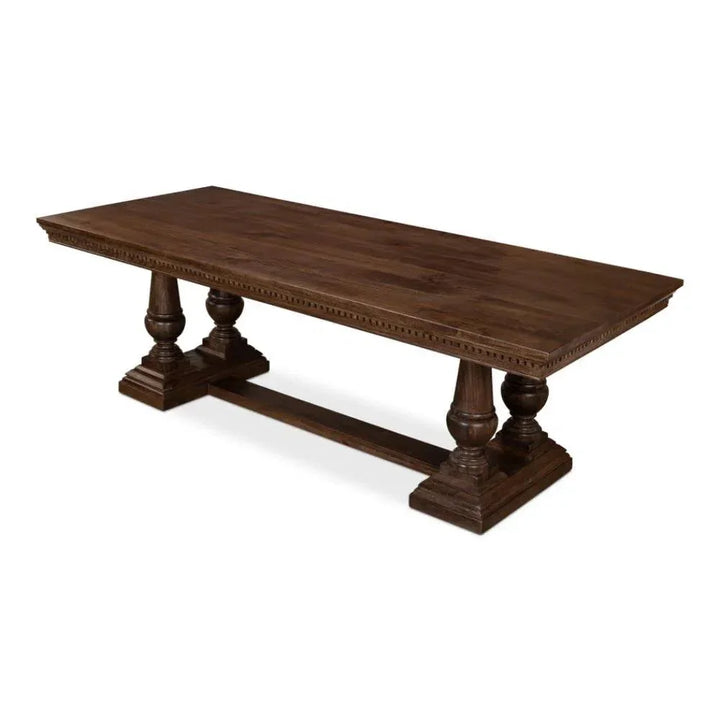 96 Inch Pedestal Dining Table Seats 8 | LOOMLAN