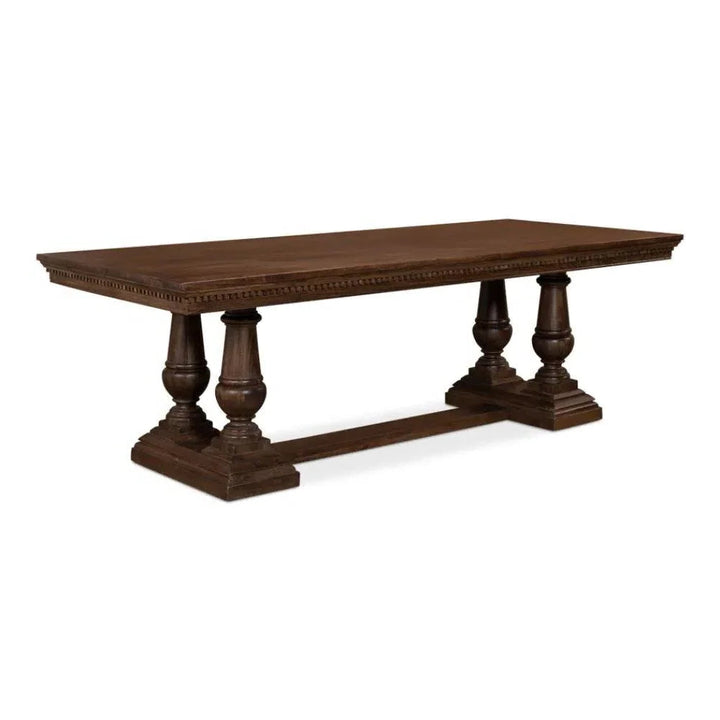 96 Inch Pedestal Dining Table Seats 8 | LOOMLAN