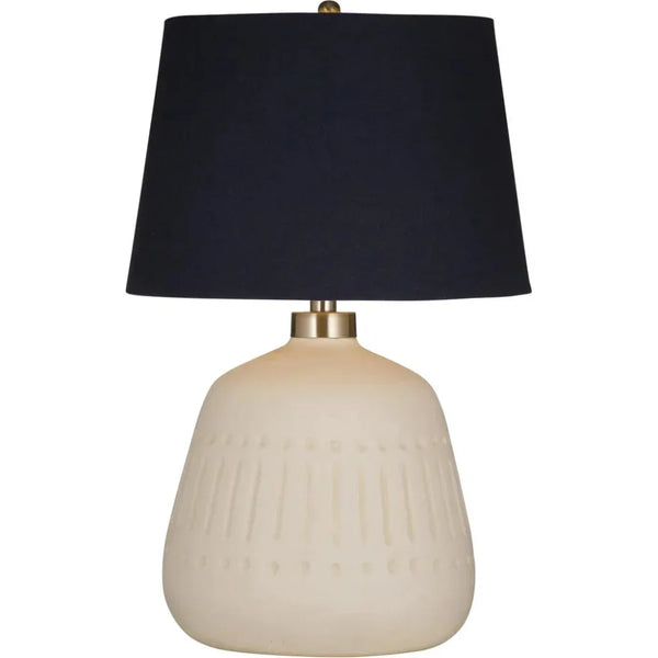 Journey White Ceramic Table Lamp - LOOMLAN - Bassett Mirror - Table Lamps