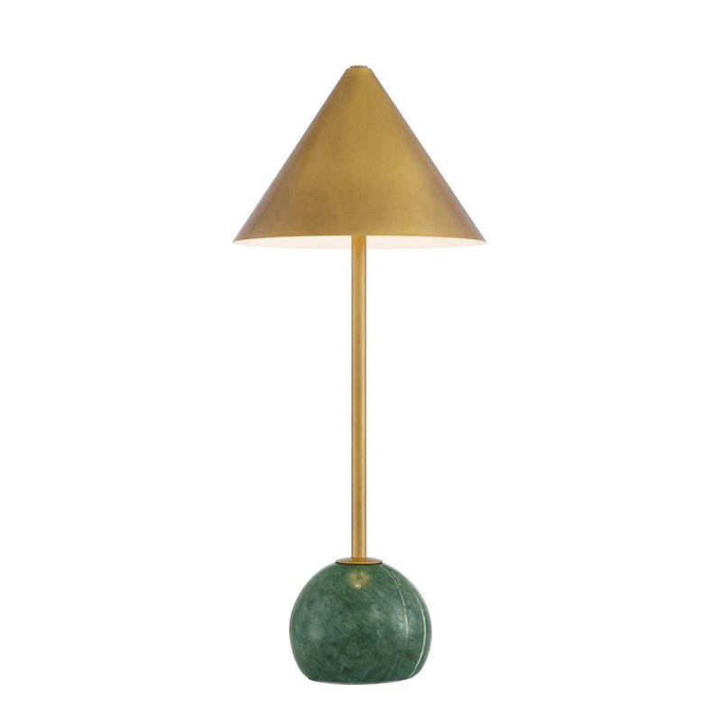 Journey Green & Brass Cordless Rechargeable Table Lamp