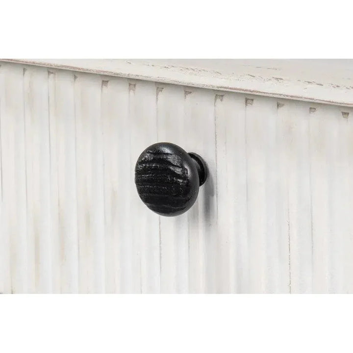 Jude Bungalow Pine White Sofa Table - LOOMLAN - Sarreid - Console Tables