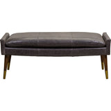 Judy Leather Rectangular Ottoman