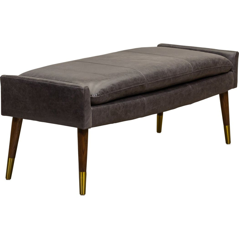 Judy Leather Rectangular Ottoman