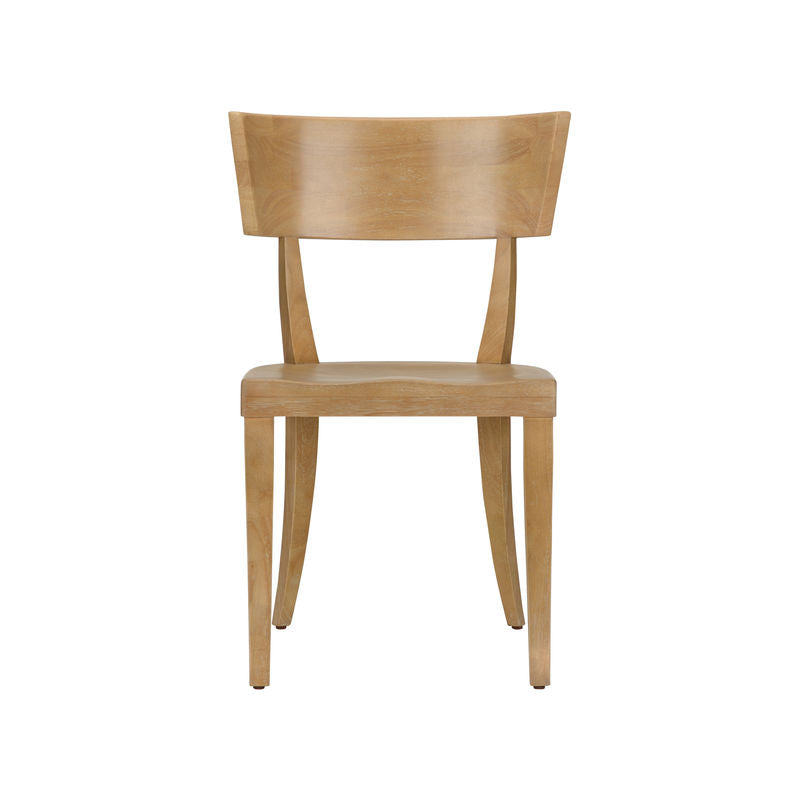 Juhl Natural Wooden Modern Armless Chair (Set of 2)-Dining Chairs-Wildwood-LOOMLAN