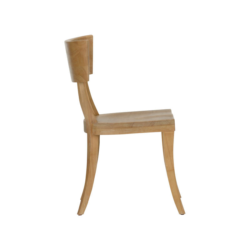 Juhl Natural Wooden Modern Armless Chair (Set of 2)-Dining Chairs-Wildwood-LOOMLAN