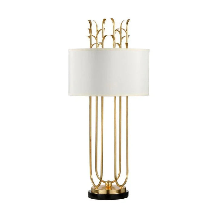Julianne Natural Black Marble Base Table Lamp - LOOMLAN - Wildwood - Table Lamps