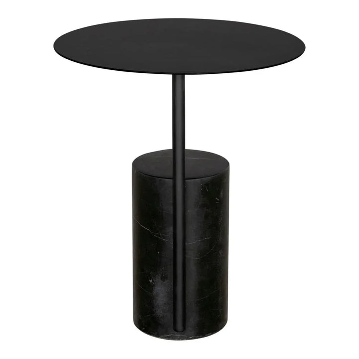 Juma Steel Black Side Table - LOOMLAN - Noir - Side Tables