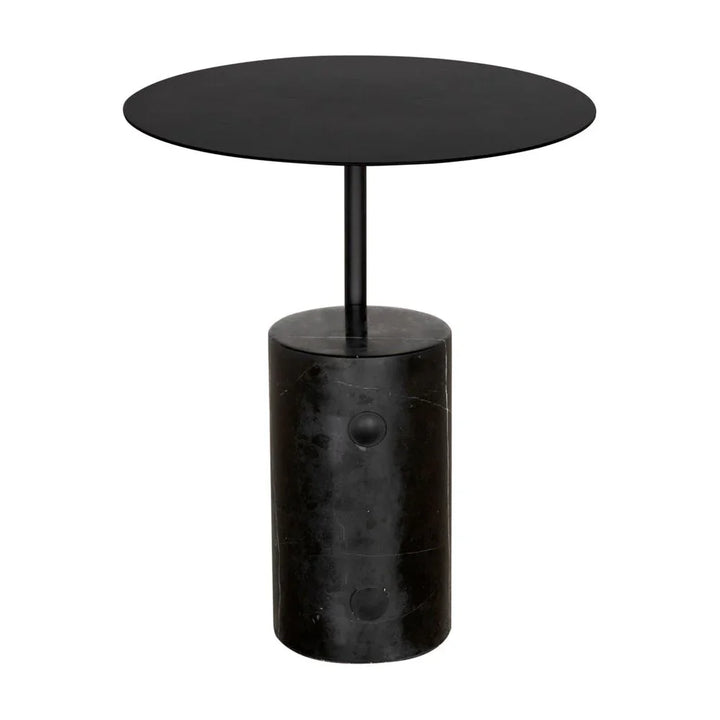 Juma Steel Black Side Table - LOOMLAN - Noir - Side Tables