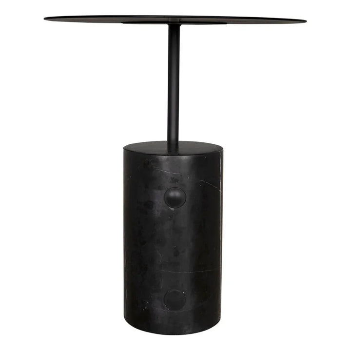 Juma Steel Black Side Table - LOOMLAN - Noir - Side Tables