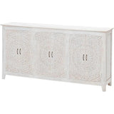 Jumbo Extra Large White Credenza