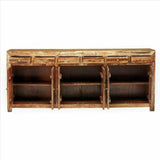 Jumbo Rustic Credenza Handmade Sunburst