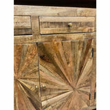 Jumbo Rustic Credenza Handmade Sunburst