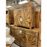 Jumbo Rustic Credenza Handmade Sunburst