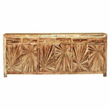 Jumbo Rustic Credenza Handmade Sunburst