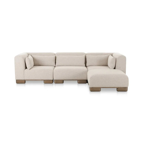 June Oatmeal Lounge Modular Sectional