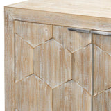 Juniper Three Door Accent Cabinet Grey Washed Fir Wood Accent Cabinets LOOMLAN By Jamie Young