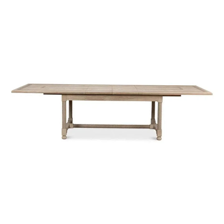 Jurow Extendable Dining Table Barn Grey Seats 10-Dining Tables-Sarreid-LOOMLAN