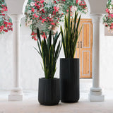 Nudrop  Elegant Designed Outdoor Fiberglass Pin Planter