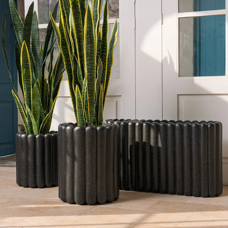 Tiramisu Outdoor Durable Fiberglass Planter