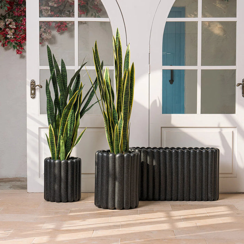 Tiramisu Outdoor Durable Fiberglass Planter