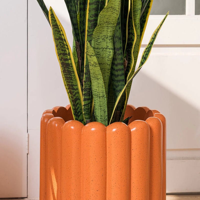 Tiramisu Outdoor Durable Fiberglass Planter