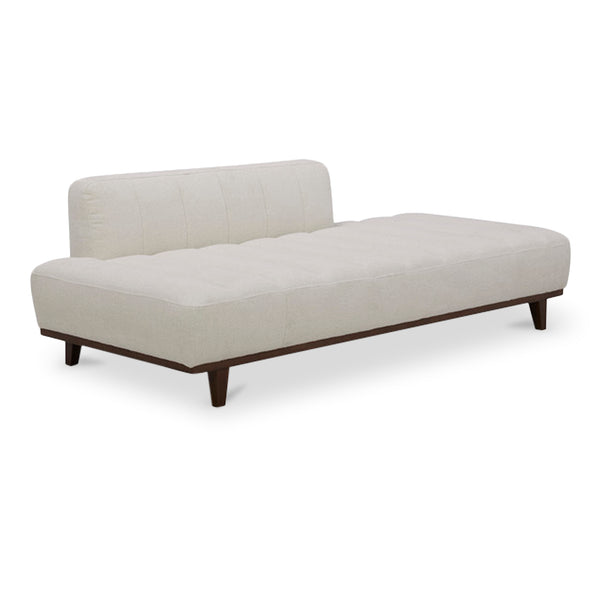 Bennett Polyester and Solid Wood White Daybed