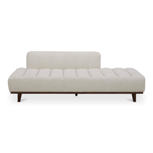 Bennett Polyester and Solid Wood White Daybed