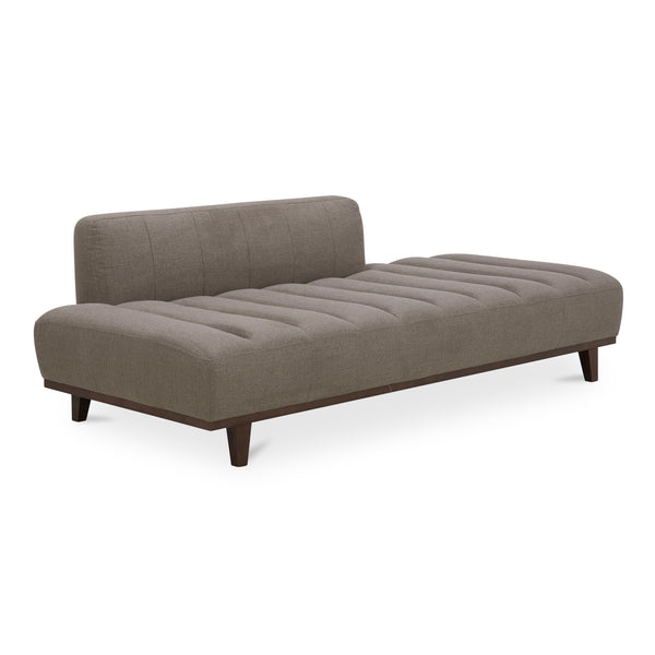 Bennett Polyester and Solid Wood Grey Daybed