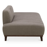 Bennett Polyester and Solid Wood Grey Daybed