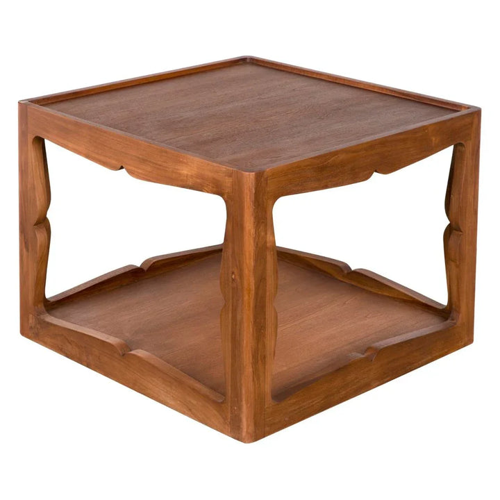 Kabbal Wooden Brown Side Table - LOOMLAN - Noir - Side Tables