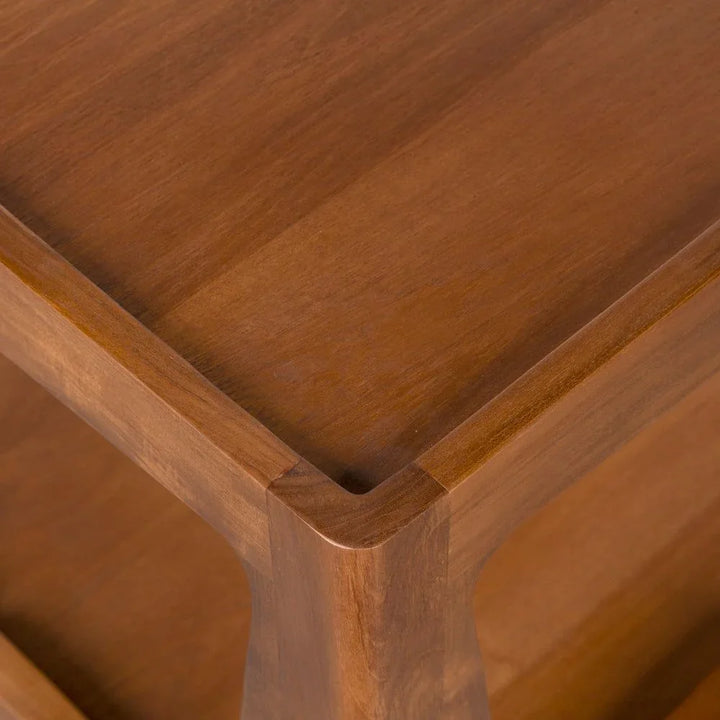 Kabbal Wooden Brown Side Table - LOOMLAN - Noir - Side Tables