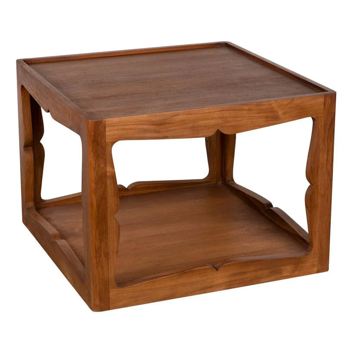 Kabbal Wooden Brown Side Table - LOOMLAN - Noir - Side Tables
