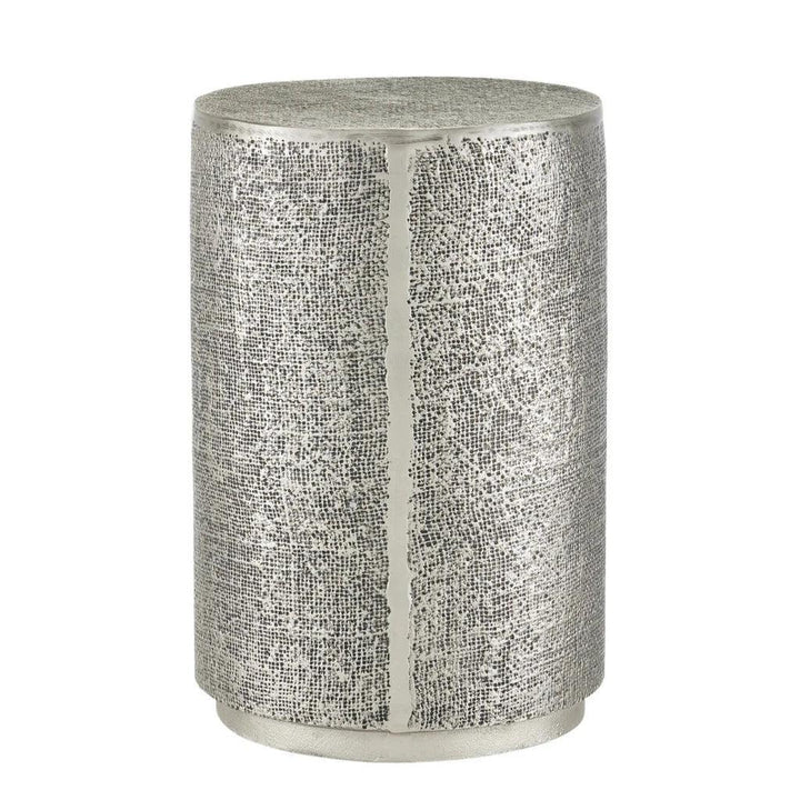 Kabeen Silver Accent Table - LOOMLAN - Currey & Co - Side Tables