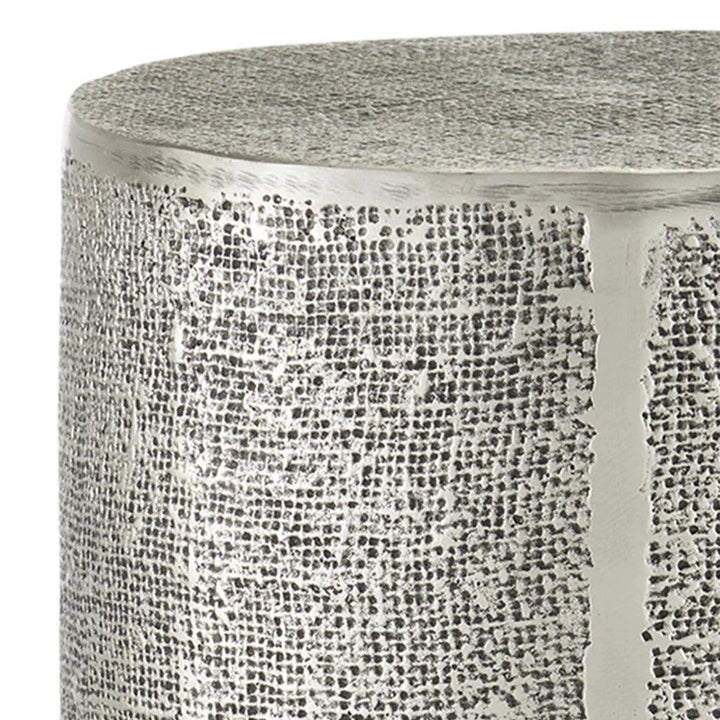 Kabeen Silver Accent Table - LOOMLAN - Currey & Co - Side Tables