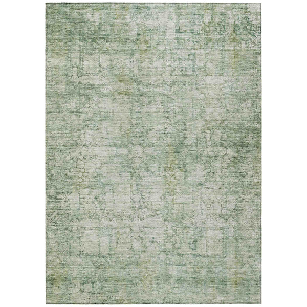 Kaelien Green Washable Indoor-Outdoor Rug